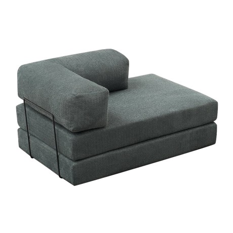 Καναπές-Κρεβάτι Comfort Διθέσιος Chenille Μέντα 140x95x75 εκ.