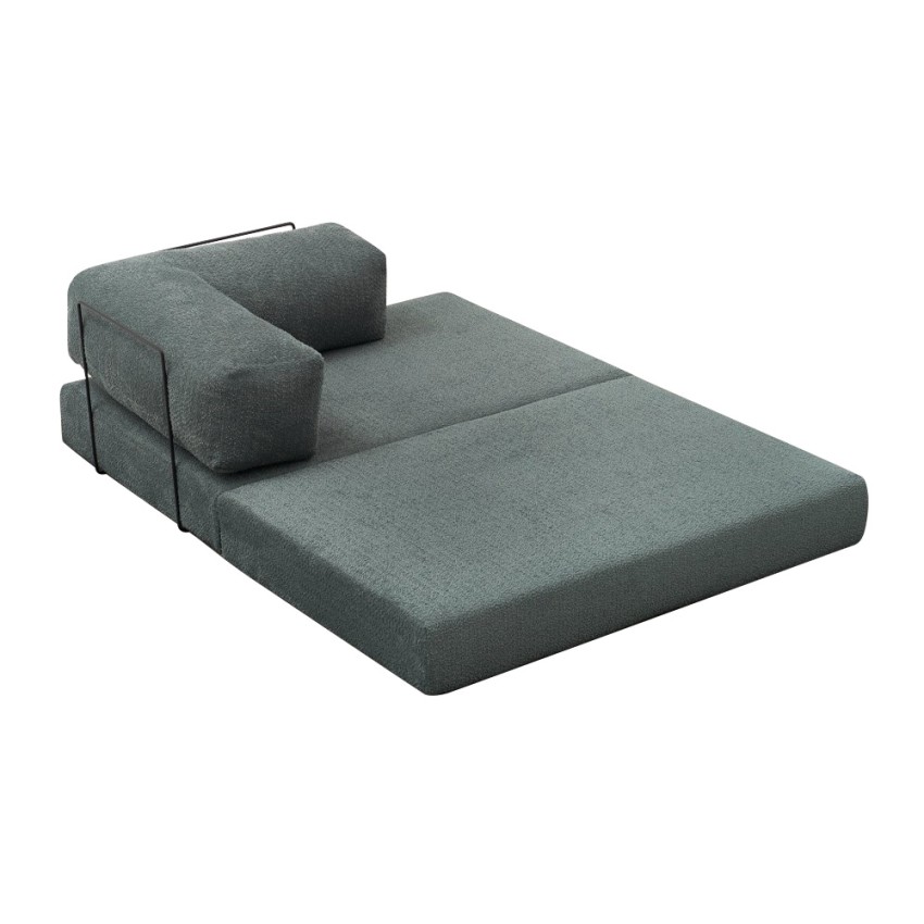 Καναπές-Κρεβάτι Comfort Διθέσιος Chenille Μέντα 140x95x75 εκ.
