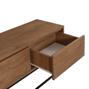 Έπιπλο τηλεόρασης Amedeo από μελαμίνη χρώμα καρυδί 180x40x50εκ. Έπιπλο τηλεόρασης Amedeo από μελαμίνη χρώμα καρυδί 180x40x50εκ.