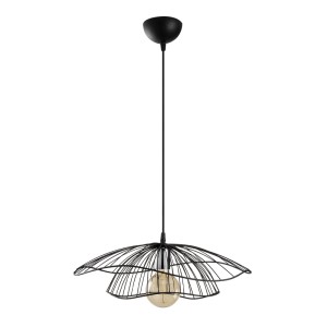 Φωτιστικό οροφής Yildo E27 μεταλλικό μονόφωτο χρώμα μαύρο Φ50x111εκ.