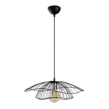 Φωτιστικό οροφής Yildo E27 μεταλλικό μονόφωτο χρώμα μαύρο Φ50x111εκ.