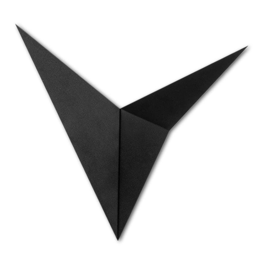 Απλίκα τοίχου Bird μεταλλική χρώμα μαύρο 34x5x34εκ. Απλίκα τοίχου Bird μεταλλική χρώμα μαύρο 34x5x34εκ.