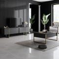 Έπιπλο τηλεόρασης Luxe χρώμα ανθρακί - χρυσό 180x30x50εκ.