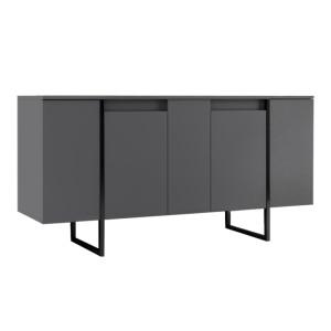 Μπουφές Luxe χρώμα ανθρακί 160x35x80εκ. Μπουφές Luxe χρώμα ανθρακί 160x35x80εκ.