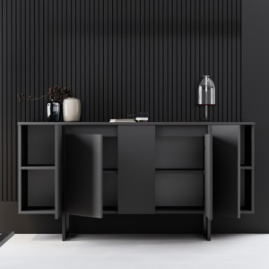 Μπουφές Luxe χρώμα ανθρακί 160x35x80εκ. Μπουφές Luxe χρώμα ανθρακί 160x35x80εκ.