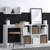 Γραφείο εργασίας Blake χρώμα λευκό 145x45x74εκ.