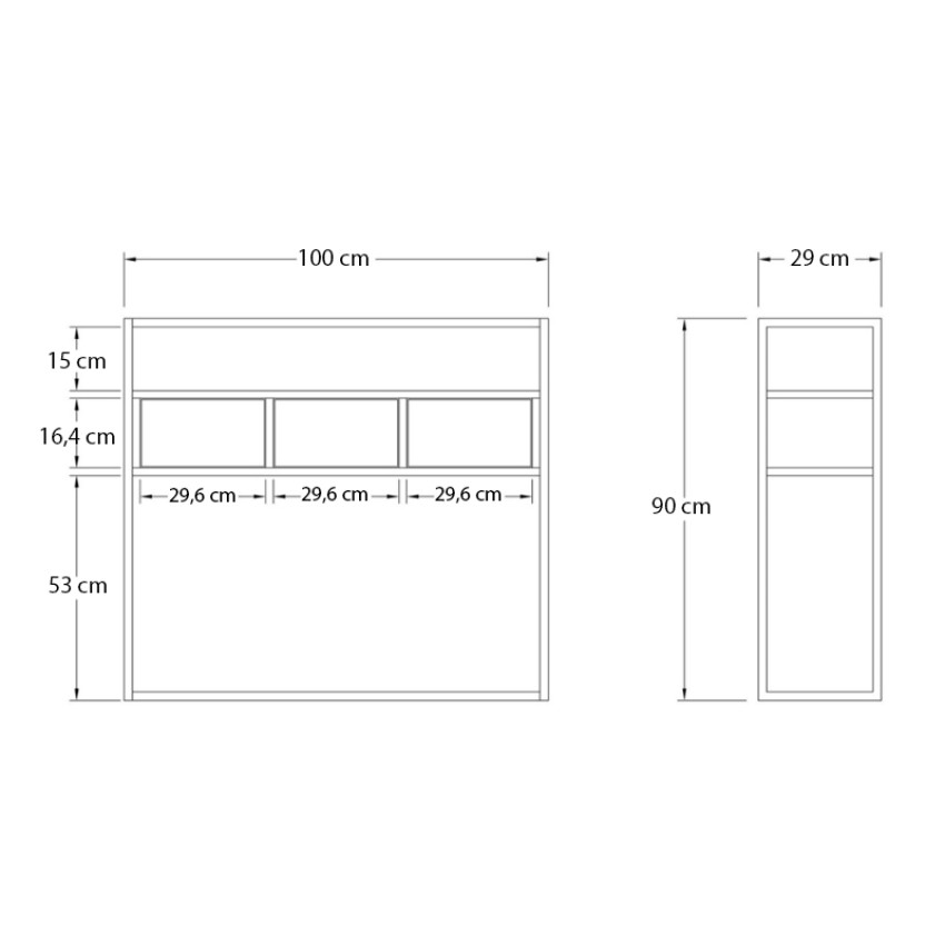 Κονσόλα Guarda χρώμα μπεζ travertine - χρυσό 100x29x90εκ.