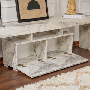 Έπιπλο τηλεόρασης Enclave χρώμα εφέ μαρμάρου 180x31,3x50εκ.
