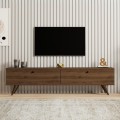 Έπιπλο τηλεόρασης Paris χρώμα καρυδί 160x25x35εκ.