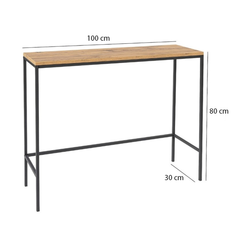 Κονσόλα Canva χρώμα atlantic pine 100x30x80εκ.