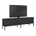 Έπιπλο τηλεόρασης Lord χρώμα μαύρο 180x30x47εκ.