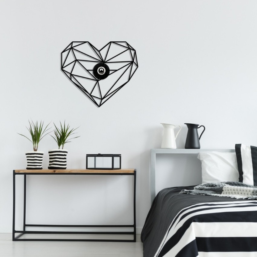 Απλίκα τοίχου Heart E27 μεταλλική χρώμα μαύρο 47x12x40εκ. Απλίκα τοίχου Heart E27 μεταλλική χρώμα μαύρο 47x12x40εκ.