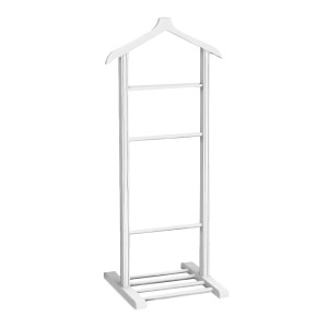 Επιδαπέδια κρεμάστρα Beta ξύλινη χρώμα λευκό 48x35x120εκ. Επιδαπέδια κρεμάστρα Beta ξύλινη χρώμα λευκό 48x35x120εκ.