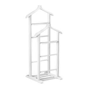 Επιδαπέδια κρεμάστρα Beta II ξύλινη χρώμα λευκό 48x35x120εκ. Επιδαπέδια κρεμάστρα Beta II ξύλινη χρώμα λευκό 48x35x120εκ.