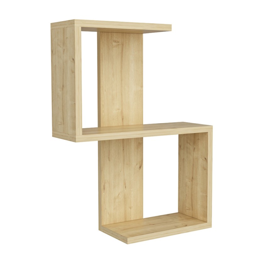 Ραφιέρα τοίχου Octa χρώμα sapphire oak 45x16,4x60εκ.