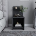 Κομοδίνο Ulman χρώμα ανθρακί 35x37x72εκ.
