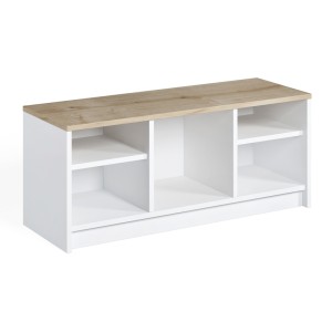 Παπουτσοθήκη London χρώμα λευκό - sapphire oak 100x35x40εκ.