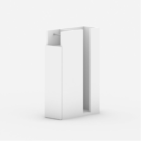 Ντουλάπι μπάνιου Paper χρώμα λευκό 17x42x66εκ.