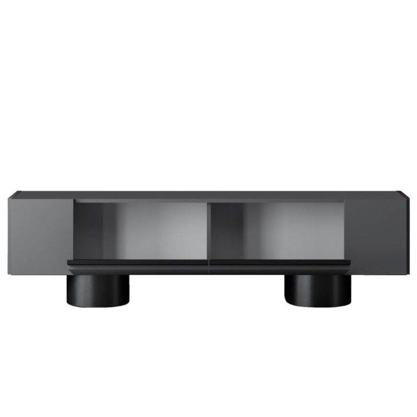 Έπιπλο τηλεόρασης Haven χρώμα ανθρακί 180x30x50εκ.