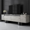 Έπιπλο τηλεόρασης Haven χρώμα travertine 180x30x50εκ.