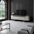 Έπιπλο τηλεόρασης Haven χρώμα travertine 180x30x50εκ.
