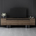Έπιπλο τηλεόρασης Haven χρώμα καρυδί 180x30x50εκ.