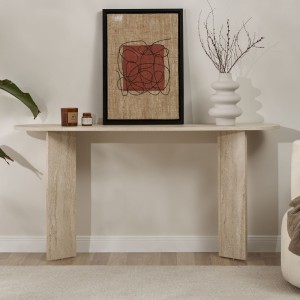 Κονσόλα Sira χρώμα travertine 150x35x75εκ.