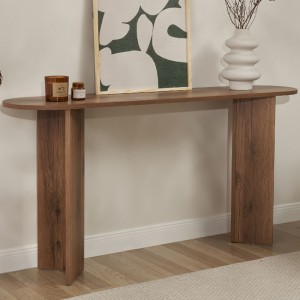 Κονσόλα Sira χρώμα καρυδί 150x35x75εκ.