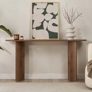 Κονσόλα Sira χρώμα καρυδί 150x35x75εκ.