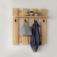 Κρεμάστρα τοίχου Carina χρώμα sapphire oak 70x18x70εκ.
