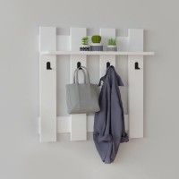 Κρεμάστρα τοίχου Carina χρώμα λευκό 70x18x70εκ.