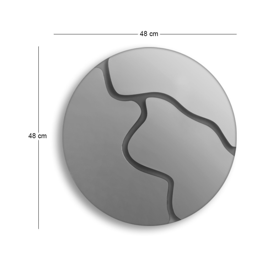 Διακοσμητικό τοίχου Ayna Μegapap με plexiglass Ø48x48εκ. Διακοσμητικό τοίχου Ayna Μegapap με plexiglass Ø48x48εκ.