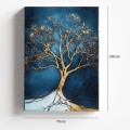 Πίνακας σε καμβά "Golden Tree" ψηφιακής εκτύπωσης 70x100x3εκ.
