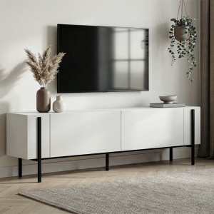 Έπιπλο τηλεόρασης Nexus χρώμα λευκό 180x30x45,5εκ.