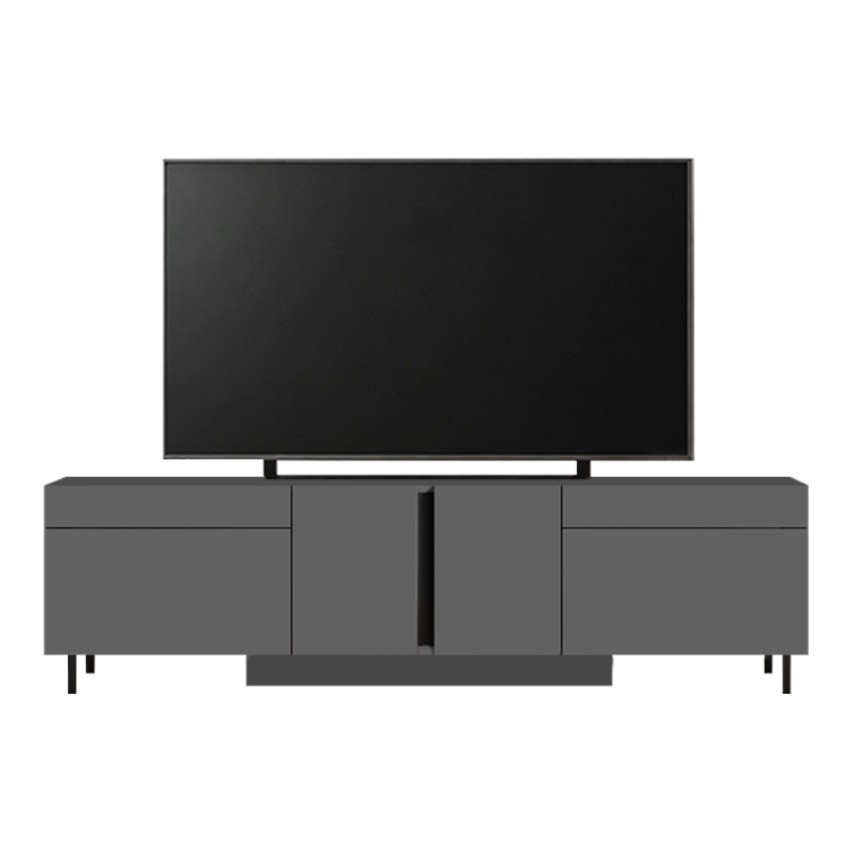 Έπιπλο τηλεόρασης Arlen με Led Rgb χρώμα ανθρακί 180x32x50εκ.