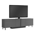Έπιπλο τηλεόρασης Arlen με Led Rgb χρώμα ανθρακί 180x32x50εκ.