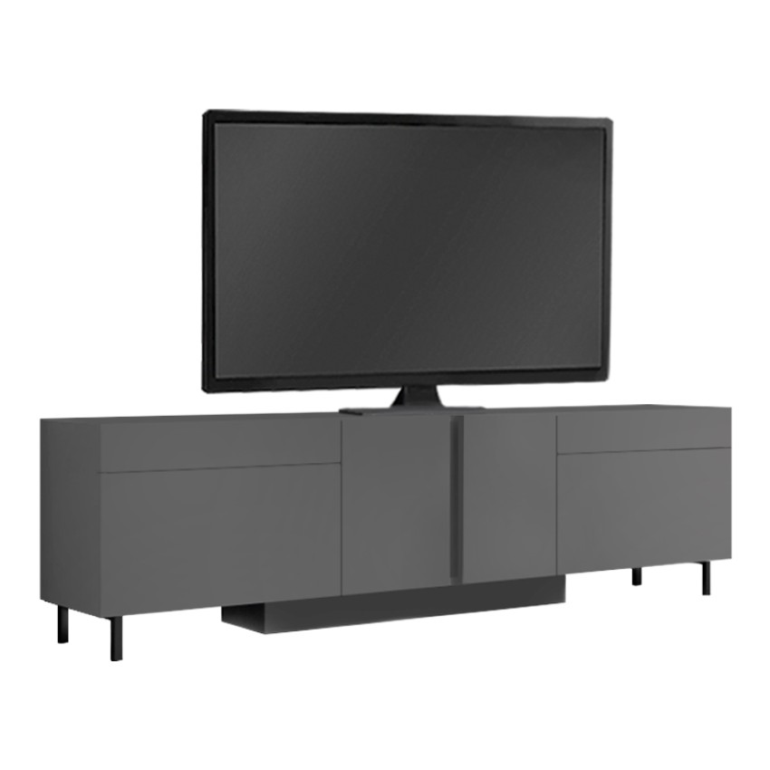Έπιπλο τηλεόρασης Arlen με Led Rgb χρώμα ανθρακί 180x32x50εκ.