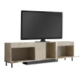 Έπιπλο Τηλεόρασης Arlen με RGB LED Χρώμα Travertine 180x32x50εκ.