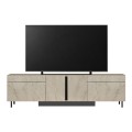 Έπιπλο Τηλεόρασης Arlen με RGB LED Χρώμα Travertine 180x32x50εκ.