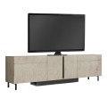 Έπιπλο Τηλεόρασης Arlen με RGB LED Χρώμα Travertine 180x32x50εκ.