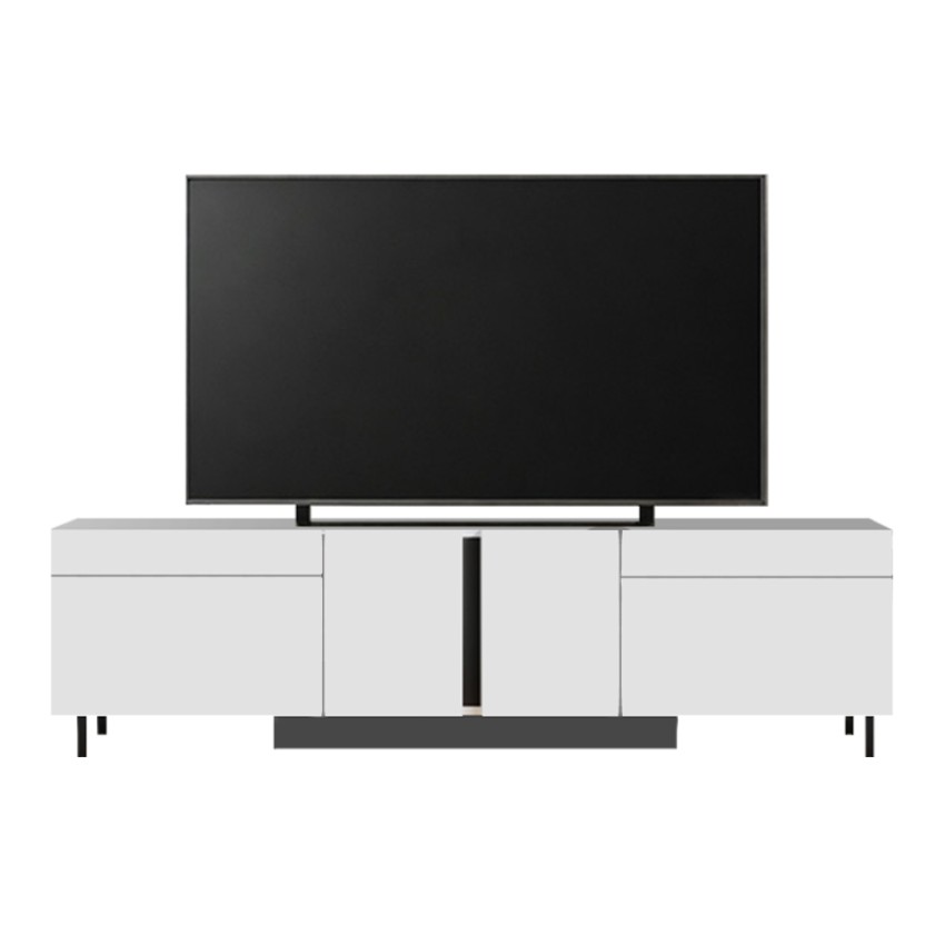Έπιπλο τηλεόρασης Arlen με Led Rgb χρώμα λευκό 180x32x50εκ.