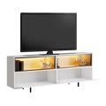 Έπιπλο τηλεόρασης Eco με Led Rgb χρώμα λευκό 180x32x67εκ.