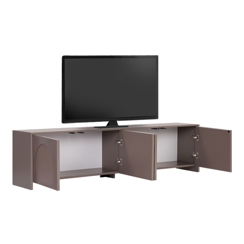 Έπιπλο τηλεόρασης Aurelia χρώμα μόκα 180x32x45εκ.