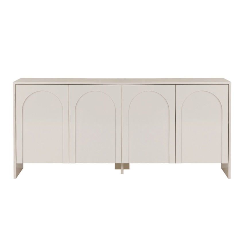Μπουφές Aurelia χρώμα κρεμ 180x45x80εκ.