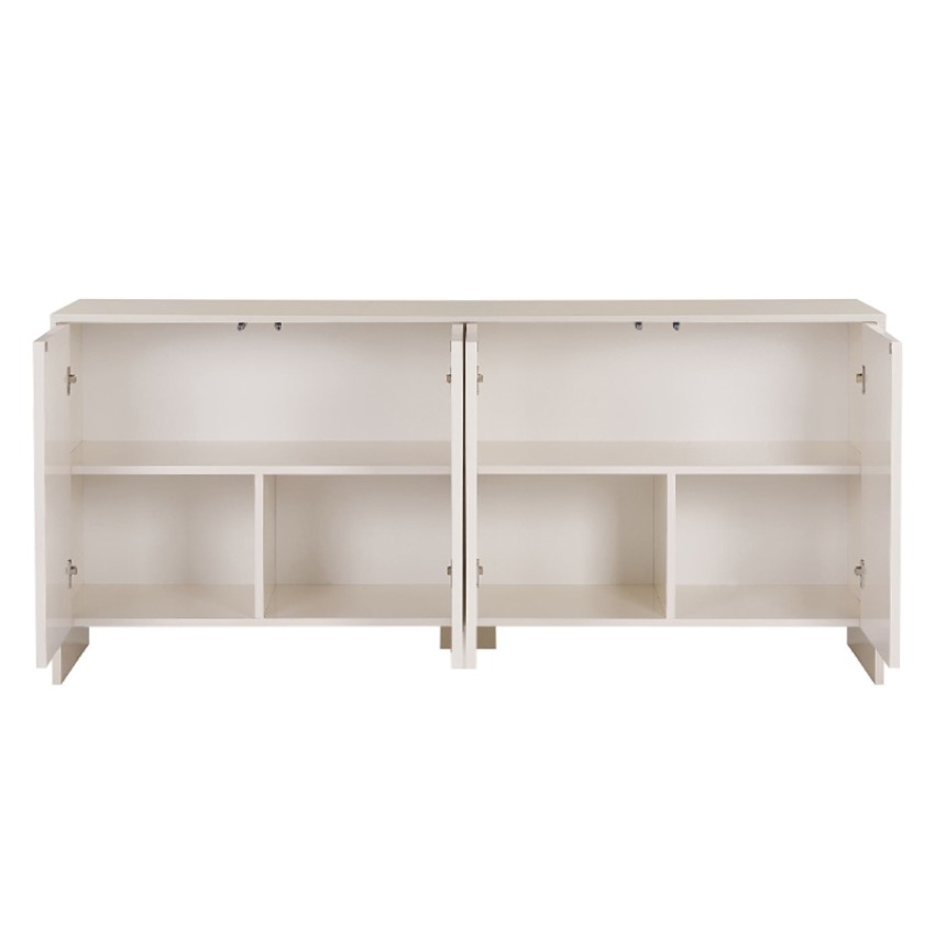 Μπουφές Aurelia χρώμα κρεμ 180x45x80εκ.