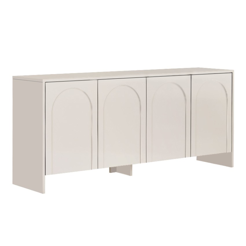 Μπουφές Aurelia χρώμα κρεμ 180x45x80εκ.