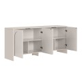 Μπουφές Aurelia χρώμα κρεμ 180x45x80εκ.