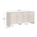 Μπουφές Aurelia χρώμα κρεμ 180x45x80εκ.