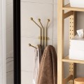 Κρεμάστρα τοίχου Arsin μεταλλική χρώμα χρυσό 23x13x30εκ.