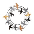 Διακοσμητικό τοίχου Spiral Flock μεταλλικό χρώμα μαύρο - bronze - ασημί 87x87εκ.
